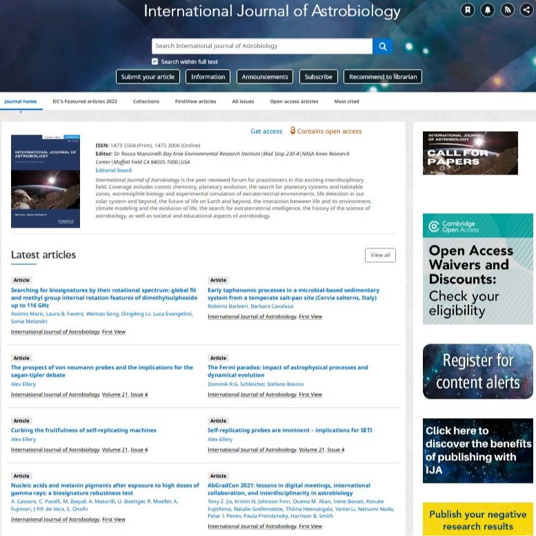 International Journal of Astrobiology